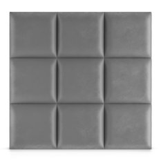 Panele tapicerowane 40x40 cm na ścianę wezgłowie szary - Miniaturka zdjęcia nr 4