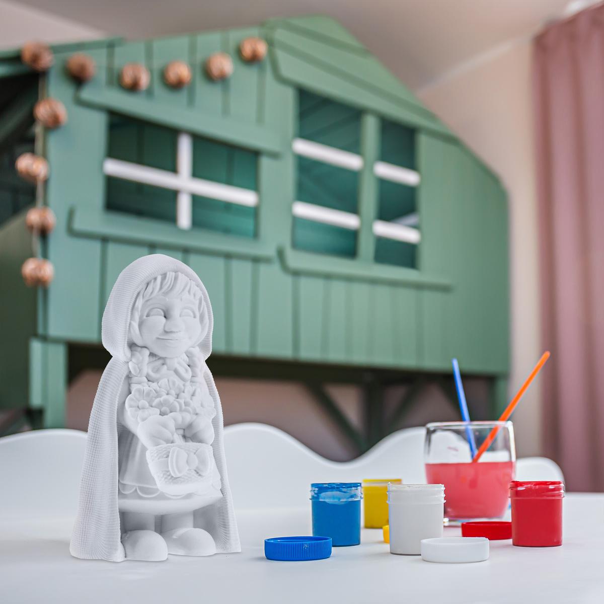 Kolorowanka 3D Red Riding Hood nr. 2
