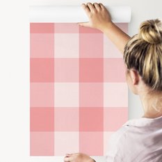 Tapeta Pastelowa KRATA Minimalistyczny Wzór Dekor 53x1000  - Miniaturka zdjęcia nr 6