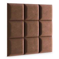 Panele tapicerowane 30x30 na ścianę magic velvet brązowy - Miniaturka zdjęcia nr 3