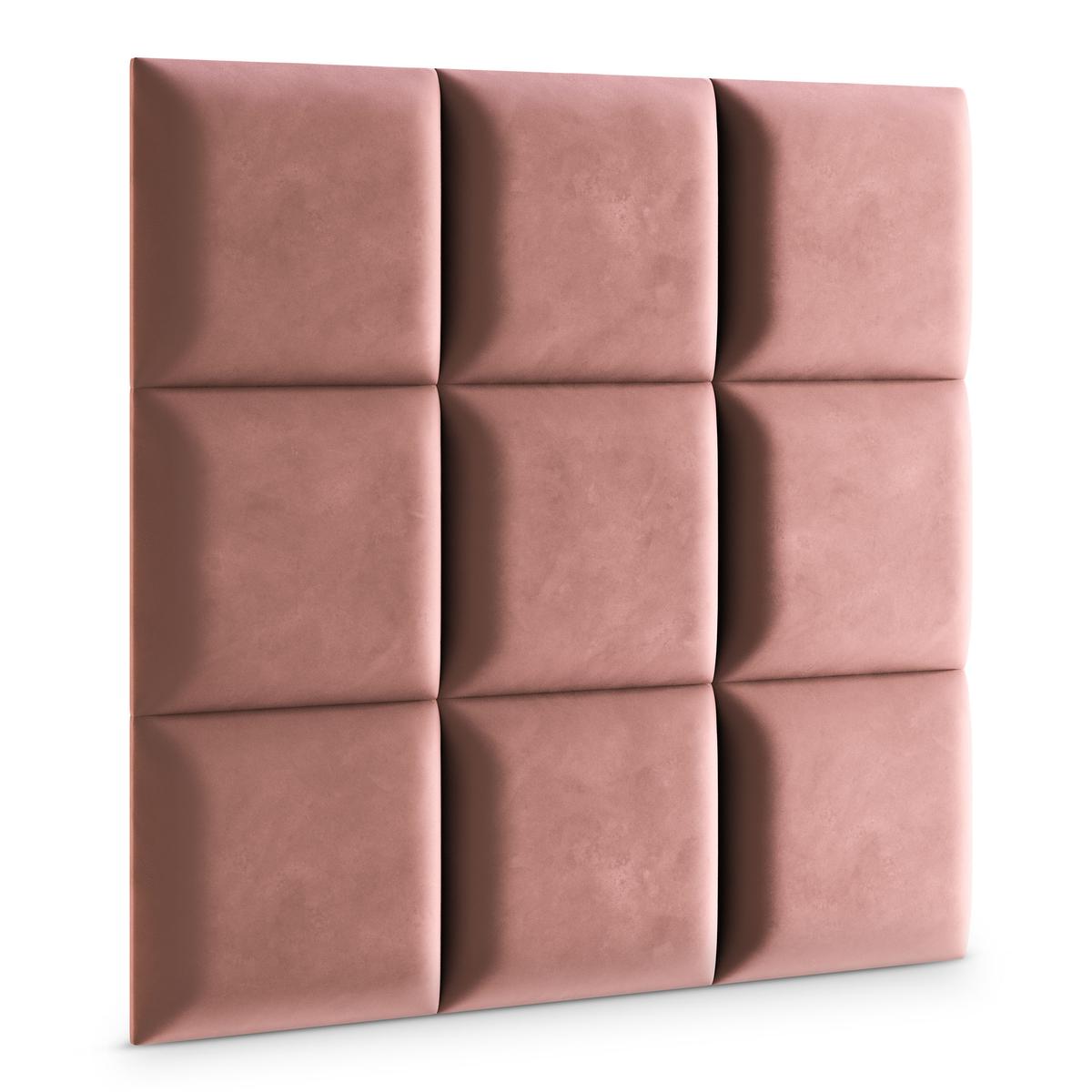Panele tapicerowane 50x50 na ścianę magic velvet brudny róż nr. 3