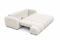 Kanapa rozkładana trzyosobowa Mediolan 250x112x90 cm LOOP 01 sofa z funkcją spania ivory - Miniaturka zdjęcia nr 5