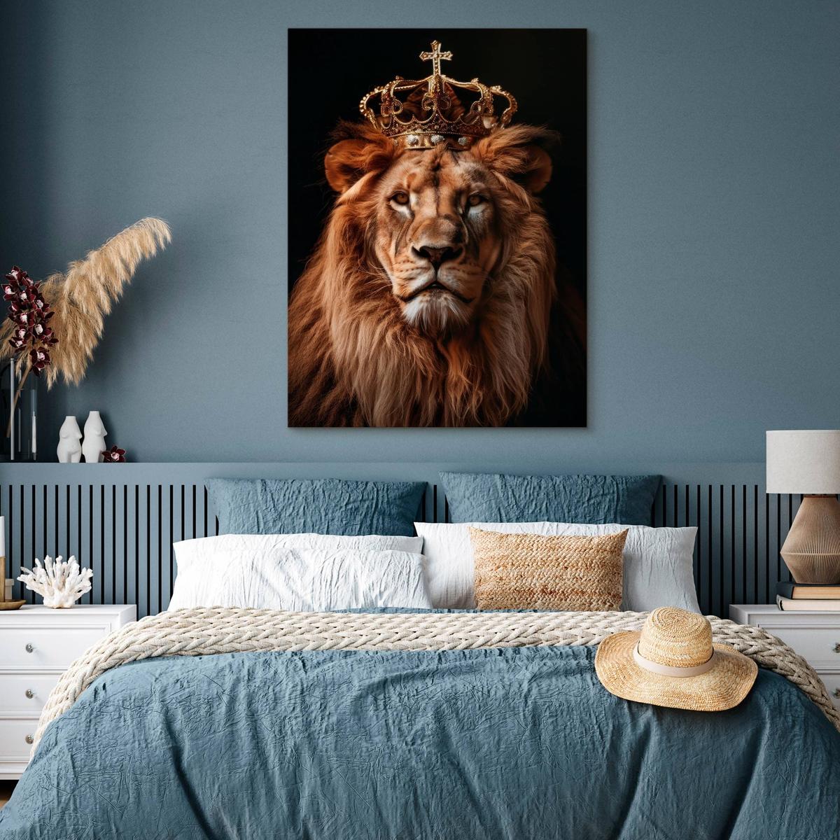 Obraz Na Płótnie Lew Zwierzę Król Abstrakcja 20x30 Do Salonu nr. 5