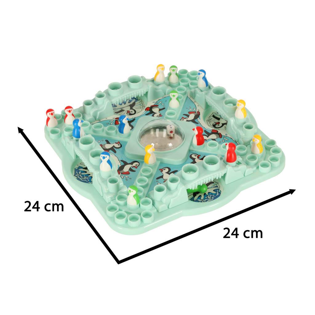 Gra rodzinna planszowa wyścig pingwinów lodowy chińczyk zabawka dla dziecka nr. 4