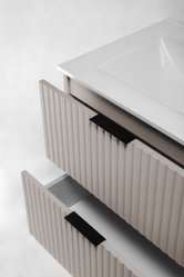 Szafka łazienkowa FLOW 80 cm z umywalką z nogami metalowymi kaszmir - Miniaturka zdjęcia nr 10