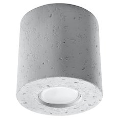 Plafon ORBIS beton 10x10x10cm owoczesna lampa GU10 do salonu  - Miniaturka zdjęcia nr 1