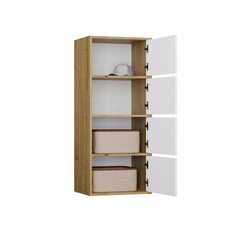 Komoda ALMA 119x50x40 cm do przedpokoju front biel korpus dąb artisan - Miniaturka zdjęcia nr 10