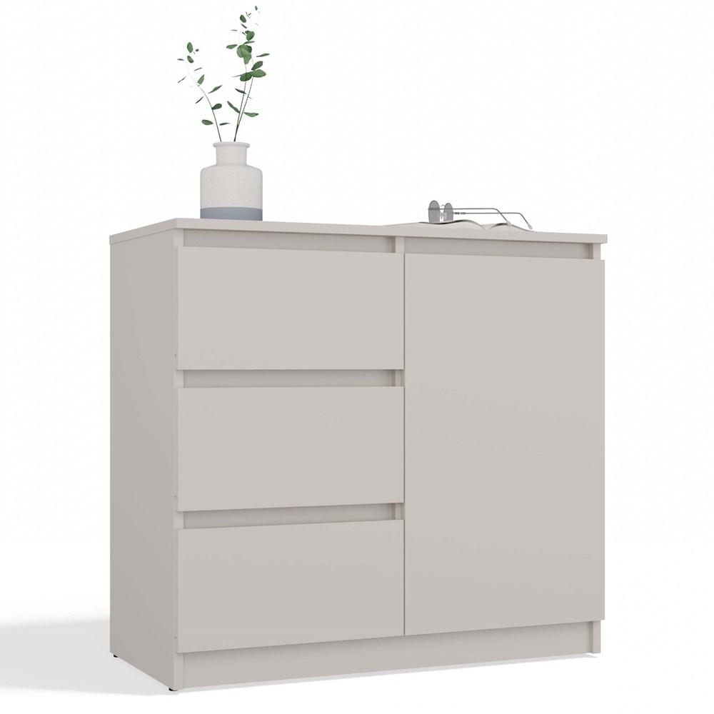 Komoda Malwa 75x80x40 cm do salonu sypialni kaszmir beż