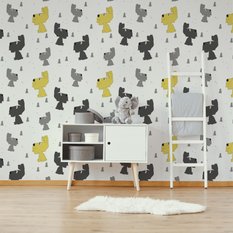 Tapeta Dziecięca PIESKI Drzewka jak z Kreskówki  - Miniaturka zdjęcia nr 6