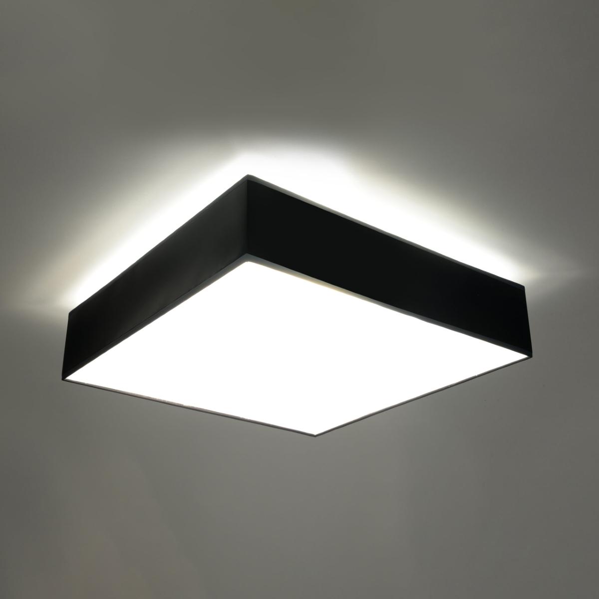 Plafon HORUS 45 czarny 11x45x45cm E27 nowoczesna lampa do salonu nr. 3