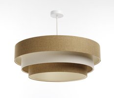 Lampa Triniti Boho 60 cm do sypialni salonu wisząca kremowy beżowy - Miniaturka zdjęcia nr 1