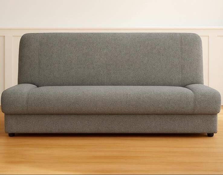 Wersalka DUO 188x85x90 cm kanapa rozkładana z funkcją spania i pojemnikiem szara