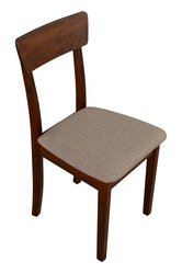 Krzesło drewniane LIVA 86x40x43 cm drewniane bukowe do jadalni orzech beż - Miniaturka zdjęcia nr 3