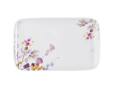 Talerz półmisek porcelanowy 22,5x12,5 cm Kwiaty Japandi  - Miniaturka zdjęcia nr 1