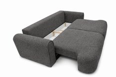 Kanapa rozkładana ITALY 253x110x82 cm LOOP sofa z funkcją spania ciemnoszara - Miniaturka zdjęcia nr 5