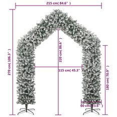 Girlanda świąteczna 270 cm flokowana sztucznym śniegiem na święta do salonu lub ogrodu - Miniaturka zdjęcia nr 6