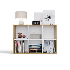 Regał Malax MINI 60x90x30 cm do sypialni salonu dąb artisan biel  - Miniaturka zdjęcia nr 6