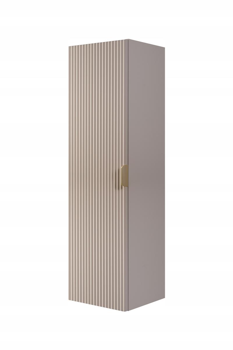 Słupek łazienkowy WILLY 120x33x33 cm regał wiszący ryflowane fronty kaszmir złote uchwyty nr. 3