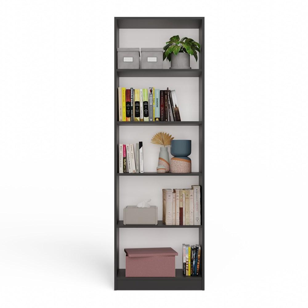 Regał Onyx 182x60x30 cm do sypialni salonu biura antracyt nr. 9