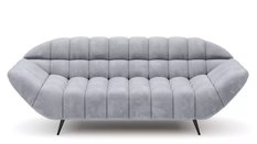 Sofa GAPPA 200x94x82 cm nowoczesna kanapa pikowana wersal jasnoszara do salonu