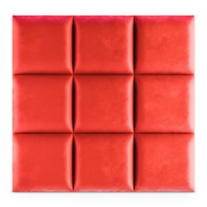 Panele tapicerowane 50x50 na ścianę magic velvet czerwone - Miniaturka zdjęcia nr 4