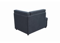 Sofa Viluś 106x75x80 cm grafitowy rozkładana sofa narożna jednoosobowa z funkcją spania i pojemnikiem na pościel - Miniaturka zdjęcia nr 6