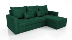 Narożnik Focus 85x229x143 cm do salonu rozkładany kronos ciemnozielony - Miniaturka zdjęcia nr 1