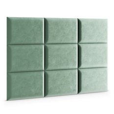 Panele tapicerowane 60x40 na ścianę magic velvet miętowy - Miniaturka zdjęcia nr 3