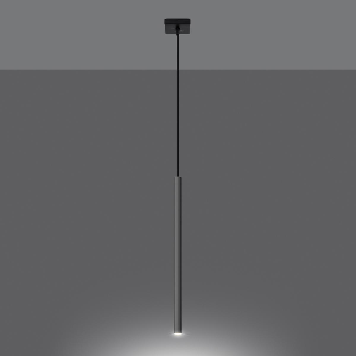 Lampa Wisząca PASTELO 1 chrom 100x8x8cm nowoczesna G9 do salonu nr. 3