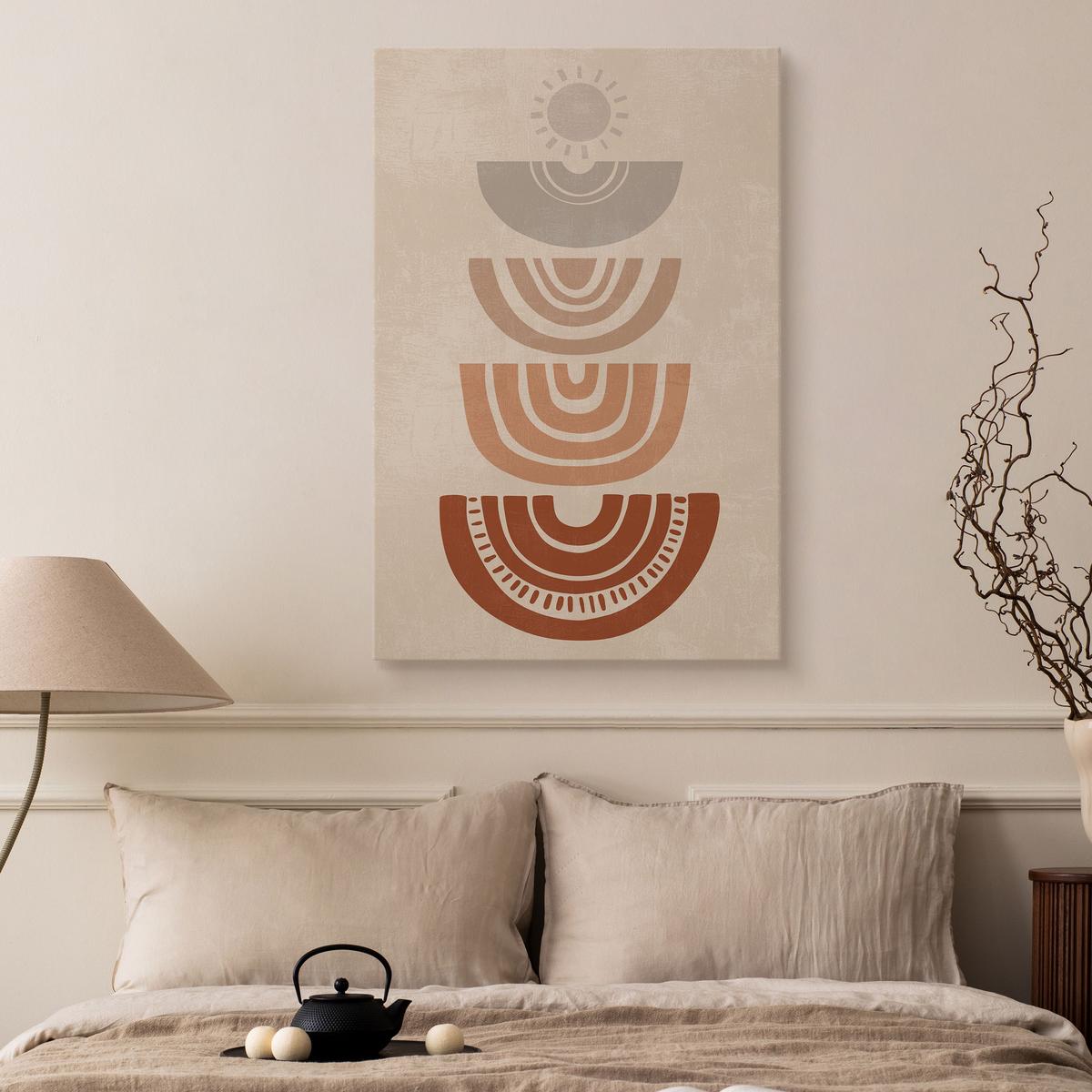 Obraz Na Płótnie Styl Boho Abstrakcja Aztecki Wzór 80x120cm nr. 5