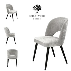 Krzesło OPERA KR-5 45x82x46 cm do jadalni srebrny