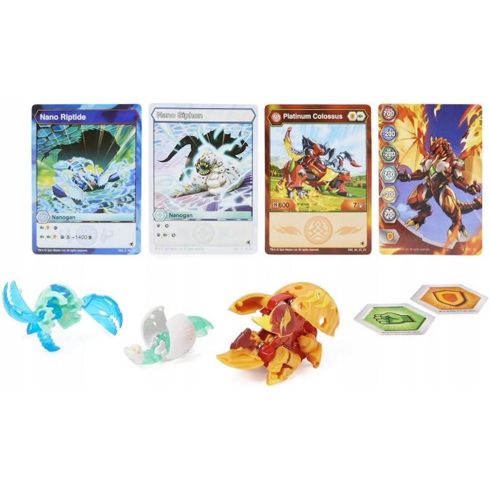 Bakugan evolutions platinum power up 3-pak metal colossus riptide siphon dla dziecka  nr. 2