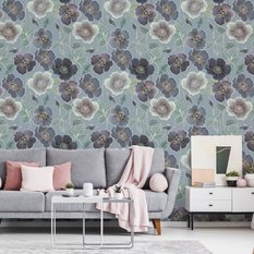 Tapeta KWIATY Rośliny w Stylu Vintage Natura Dekor - Miniaturka zdjęcia nr 4