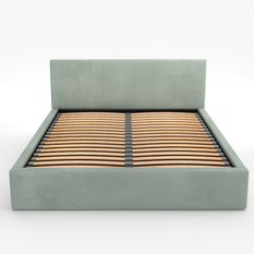 Łóżko tapicerowane do sypialni 180x200x88 cm podwójne z pojemnikiem basic miętowe  - Miniaturka zdjęcia nr 14