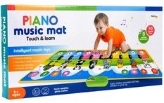 Mata muzyczna interaktywna pianinko z nagrywaniem kolorowa dla dzieci 3+ 110x36x1 cm - Miniaturka zdjęcia nr 2