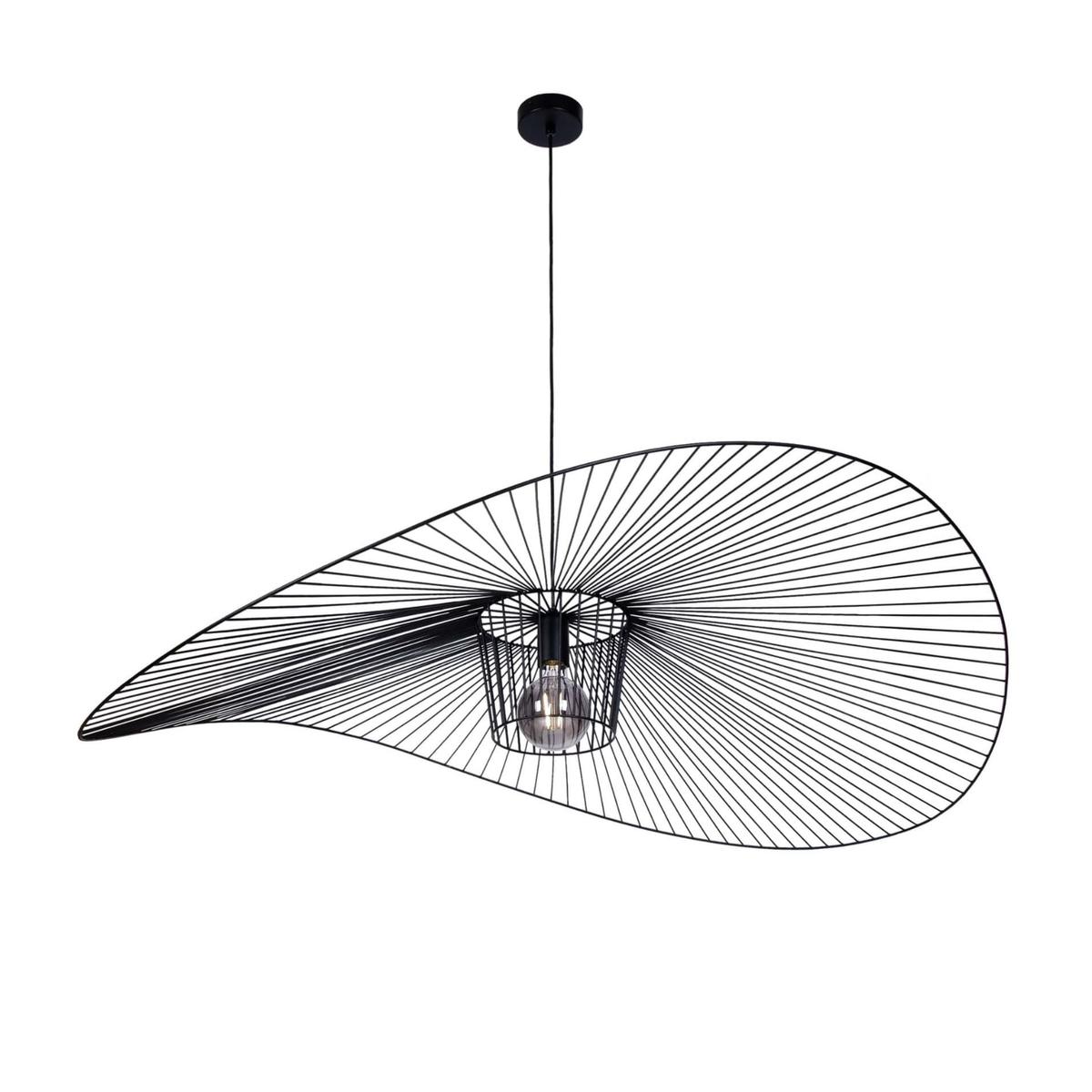 Lampa wisząca KP-21 KAPELUSZ 115x100x100 cm do salonu lub pokoju czarny