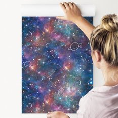 Tapeta kosmos galaxy planety do pokoju chłopca  - Miniaturka zdjęcia nr 5