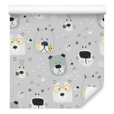 Tapeta Ścienna Szare NIEDŹWIADKI Styl Skandynawski  - Miniaturka zdjęcia nr 8