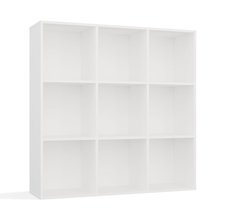 Regał Malax 110,5x110,5x30 cm do sypialni salonu biały - Miniaturka zdjęcia nr 1