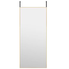 Lustro 40x100 cm do sypialni łazienki na drzwi szkło i aluminium złote - Miniaturka zdjęcia nr 1