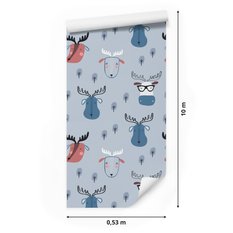 Tapeta ścienna zwierzęta leśne styl skandynawski  - Miniaturka zdjęcia nr 2