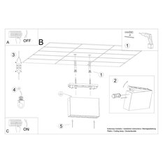 Plafon SOLE czarny LED 8.3x3.5x13.7cm nowoczesna lampa do salonu - Miniaturka zdjęcia nr 6