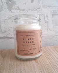 Świeca Sojowa Zapachowa Black Opium 143ml 27h Świeczka w Słoiku