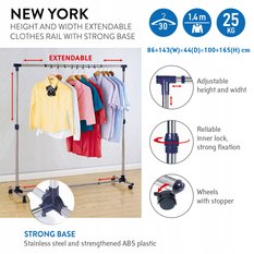 Tatkraft New York stabilny wieszak na ubrania - Miniaturka zdjęcia nr 5