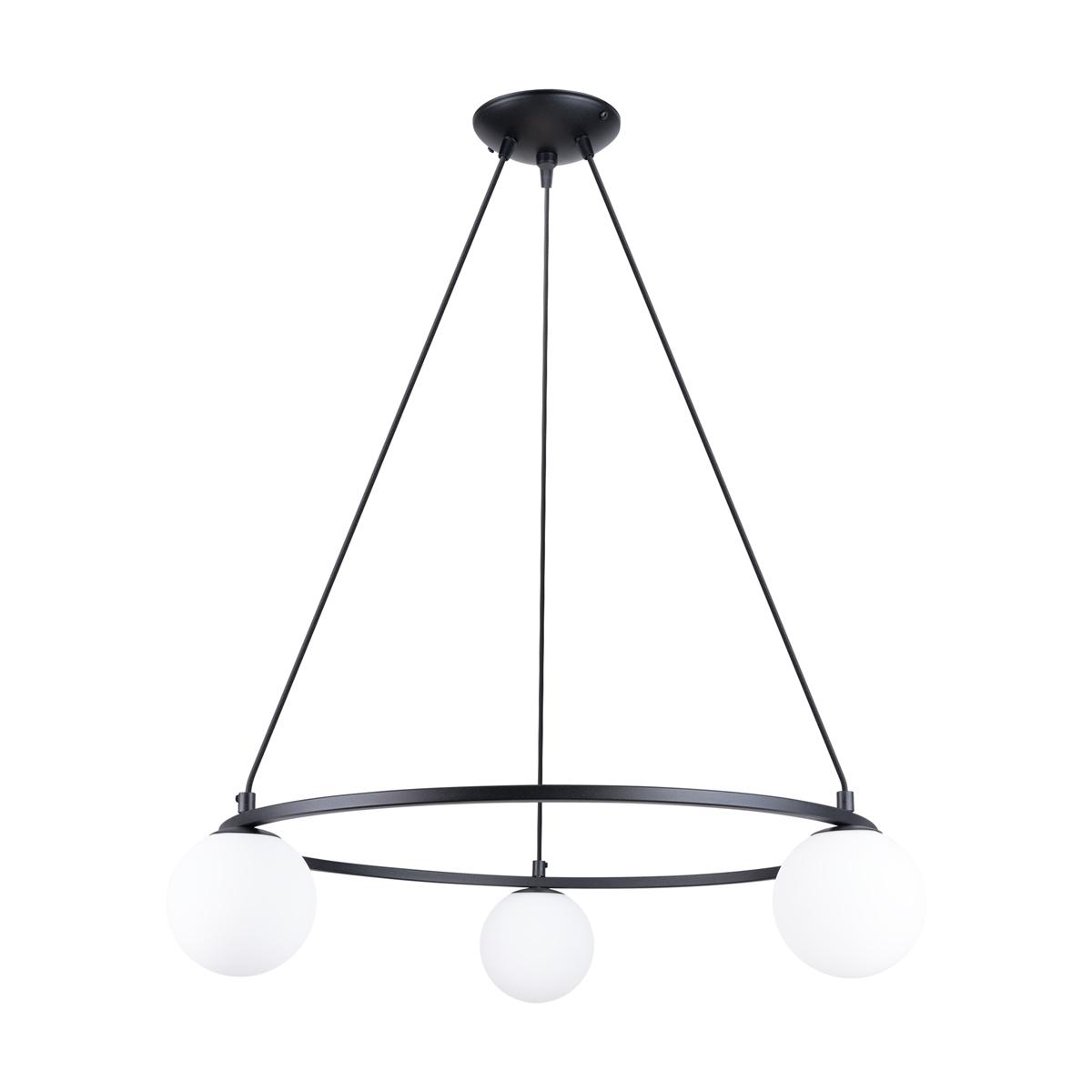 Żyrandol YOLI 3 98x65x65cm nowoczesna lampa wisząca czarna G9 do salonu