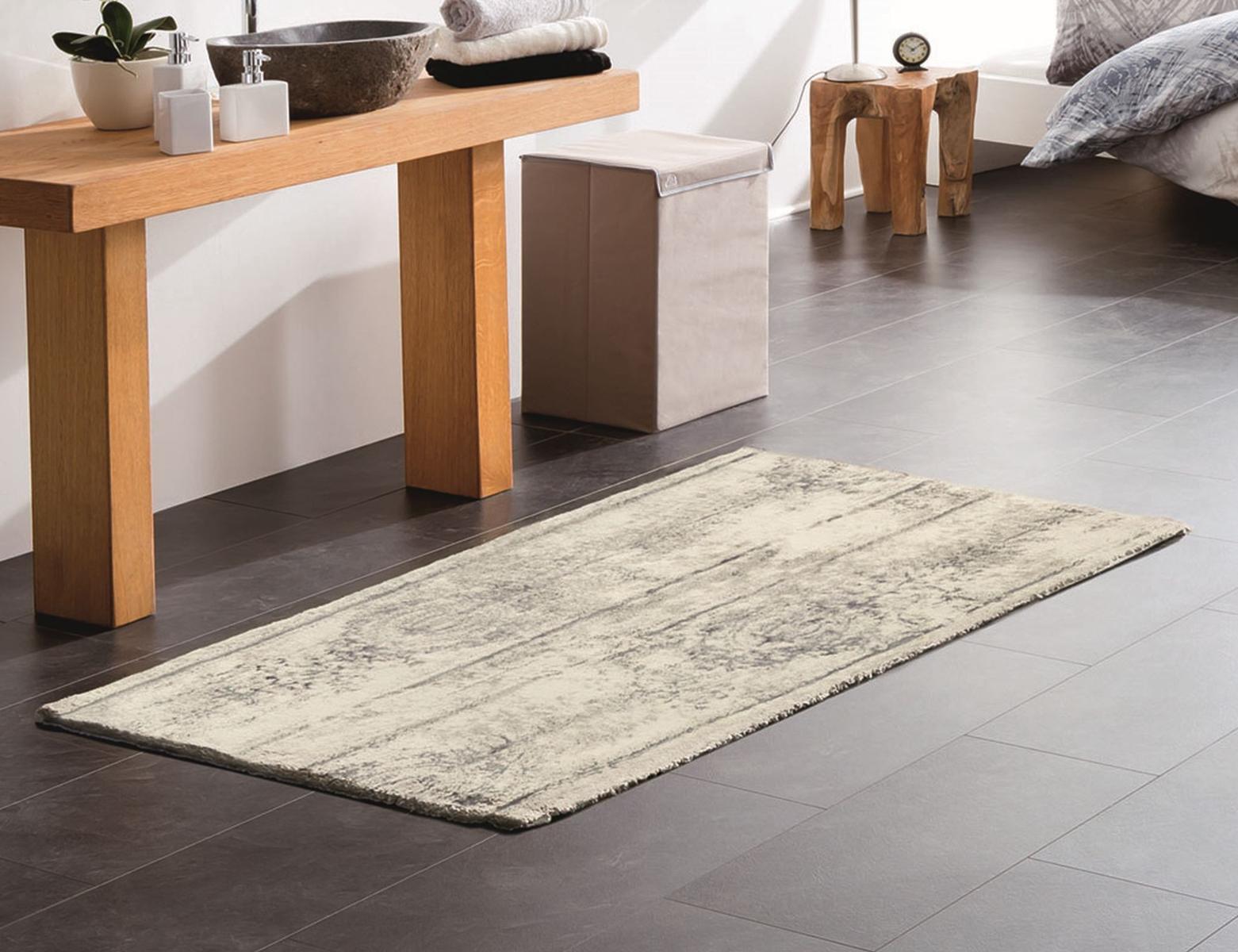 Dywanik łazienkowy szary 70x120 cm ECO LIVING Kleine Wolke Caracas Ekologiczny do łazienki nr. 2