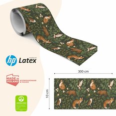 Samoprzylepny Pasek Ozdobny Dla Dzieci Leśne ZWIERZĘTA Liście Styl Boho - Miniaturka zdjęcia nr 2