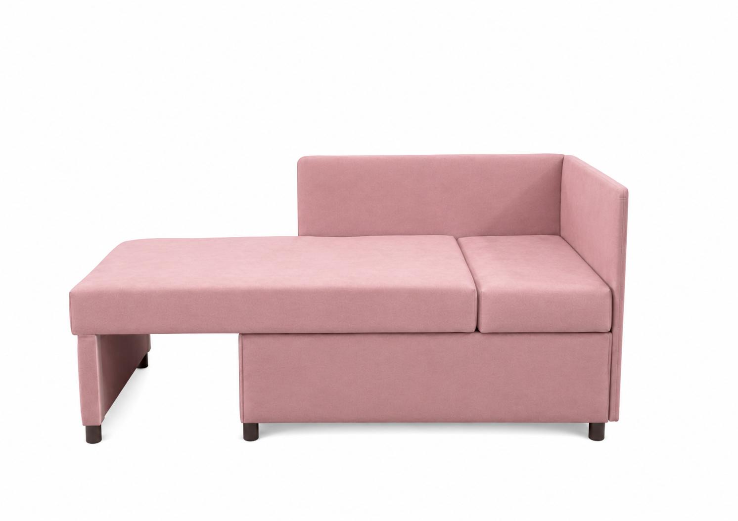 Łóżko rozkładane dla dzieci Viluś 106x75x80 cm sofa narożnik jednoosobowy do pokoju z funkcją spania i przechowywania różowy nr. 8