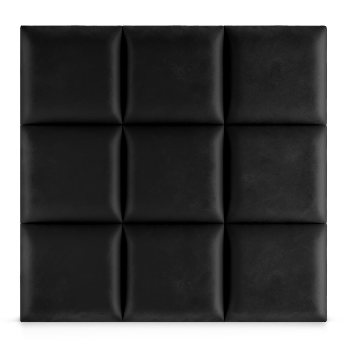 Panele tapicerowane 40x40 cm na ścianę kwadrat czarny nr. 4