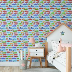 Tapeta Do Pokoju Chłopca Kolorowe SAMOCHODY Ozdoba 53x1000  - Miniaturka zdjęcia nr 3